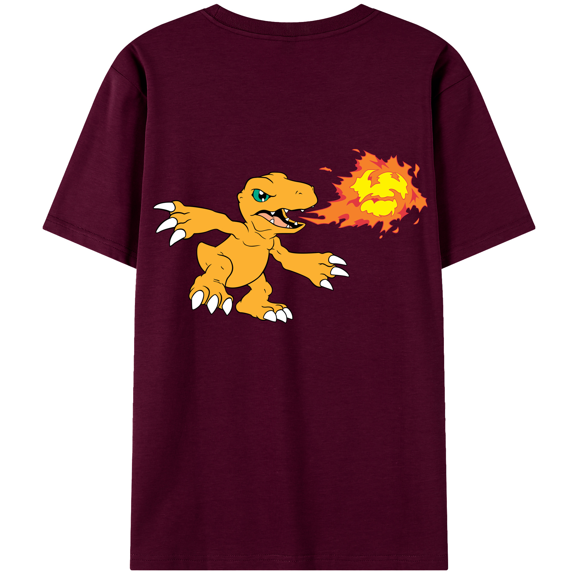 （画像用） Digimon デジタルモンスター/デジモン レディース半袖Tシャツ(バックプリント)